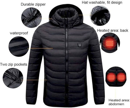 Oplaadbare Elektrische Verwarmde Jas Vest Voor Mannen En Vrouwen