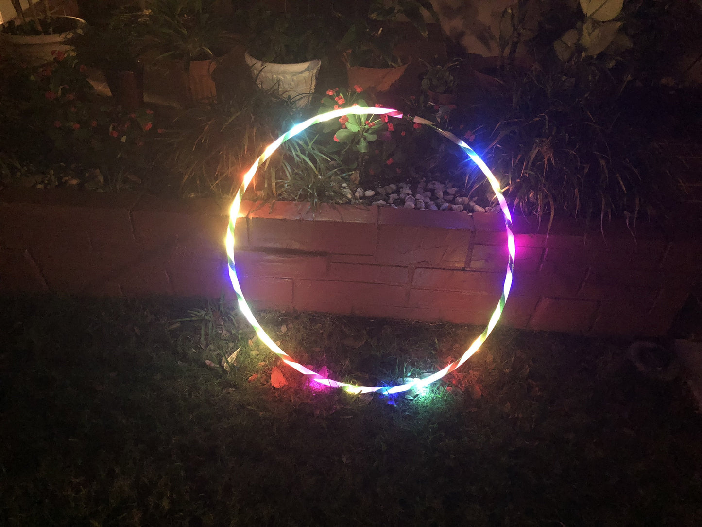35''tot 24" 24 tot 10-LED lichten gloeien in het donker hula hoop