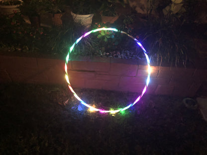 35''tot 24" 24 tot 10-LED lichten gloeien in het donker hula hoop