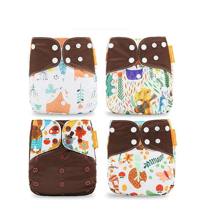 4 Pcs Fast Dry Reusable Napies Set
