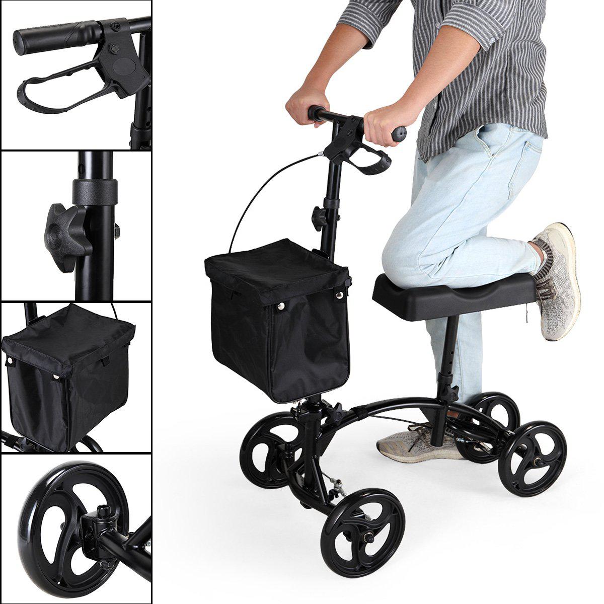 Knee Scooter - Medical Knee Scooter - Foldable Knee Roller Walker - Heavy Duty Knee Walker - Mobility Scooter Walker