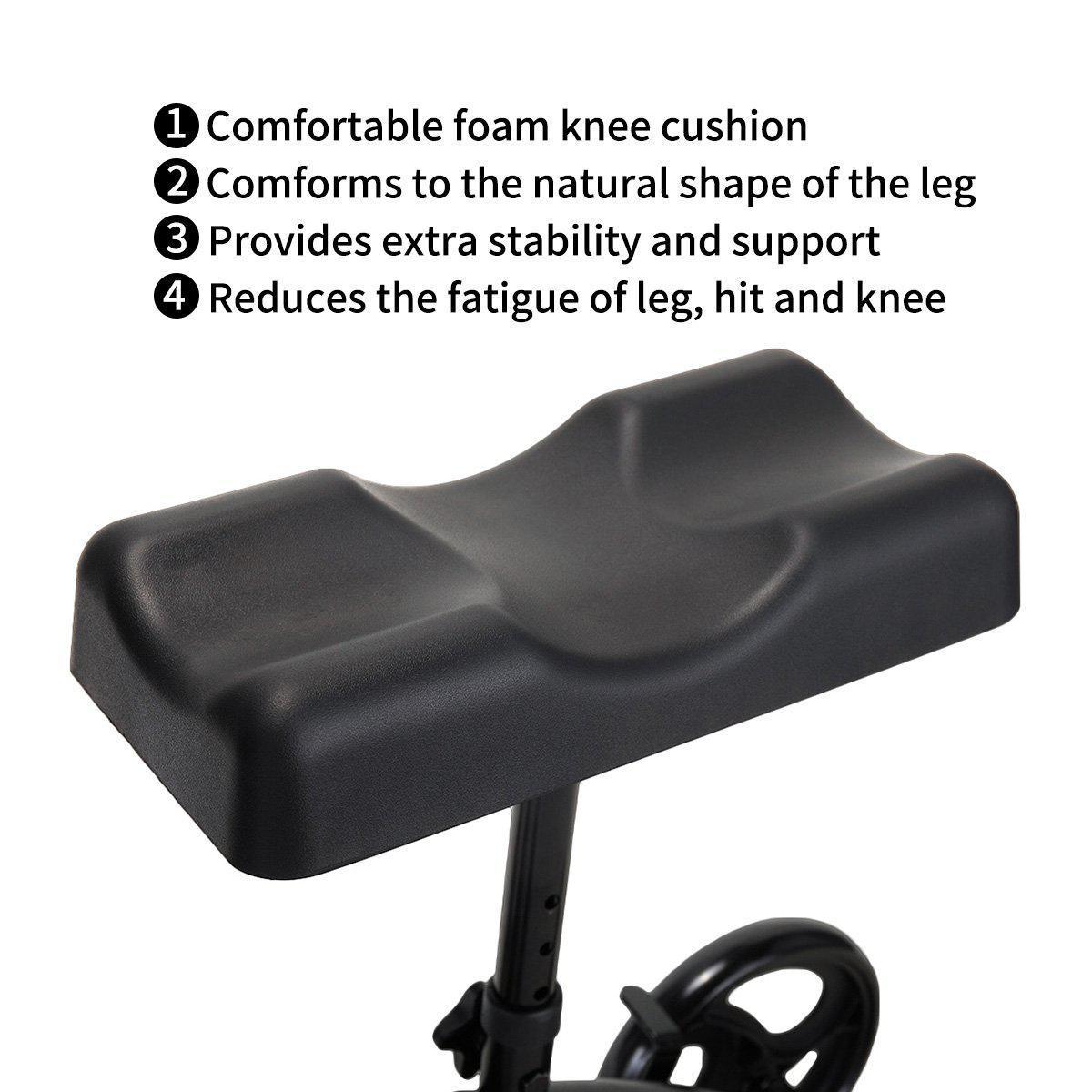 Knee Scooter - Medical Knee Scooter - Foldable Knee Roller Walker - Heavy Duty Knee Walker - Mobility Scooter Walker
