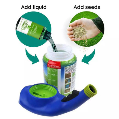 Vloeibare gazonzaad spray