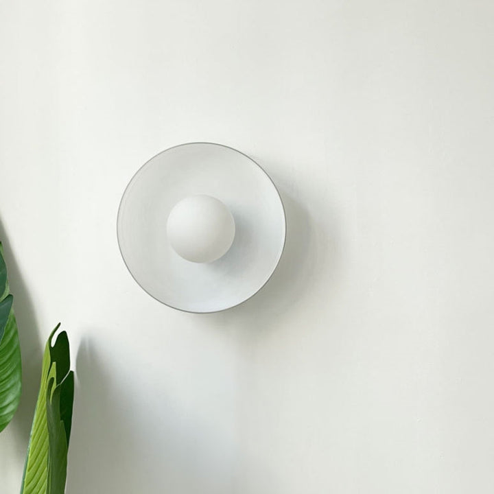 Ronde glazen LED-plafondlamp