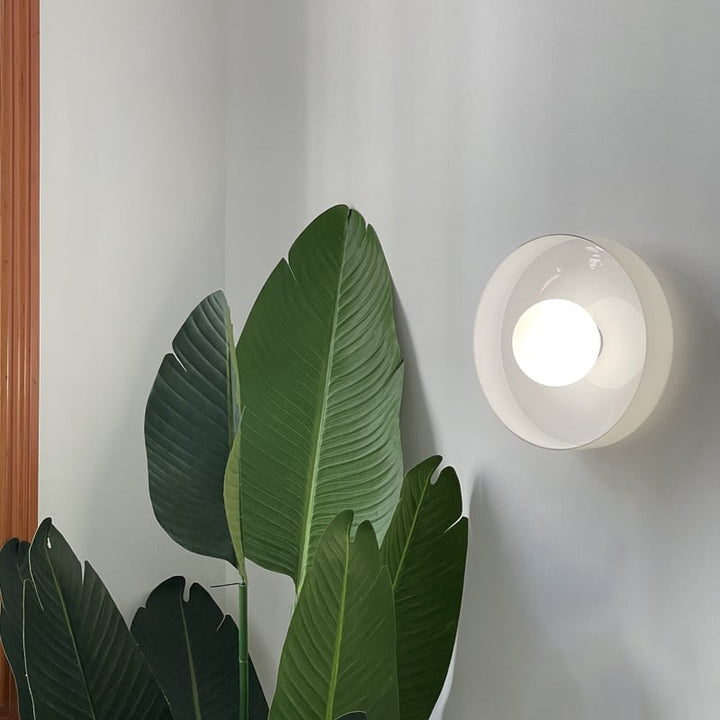 Ronde glazen LED-plafondlamp