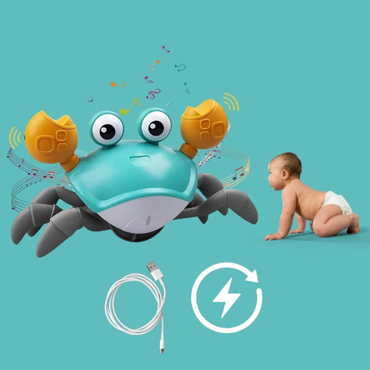 Muzikaal Kruipend Krab Speelgoed - Interactief Baby Speelgoed met Geluid en Beweging voor Baby's