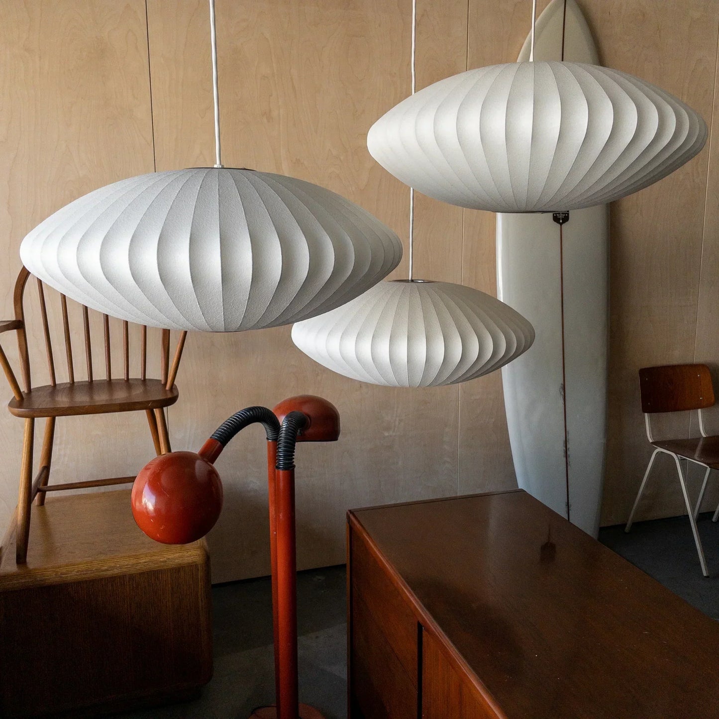 Minimalistische witte bubbel hanglamp