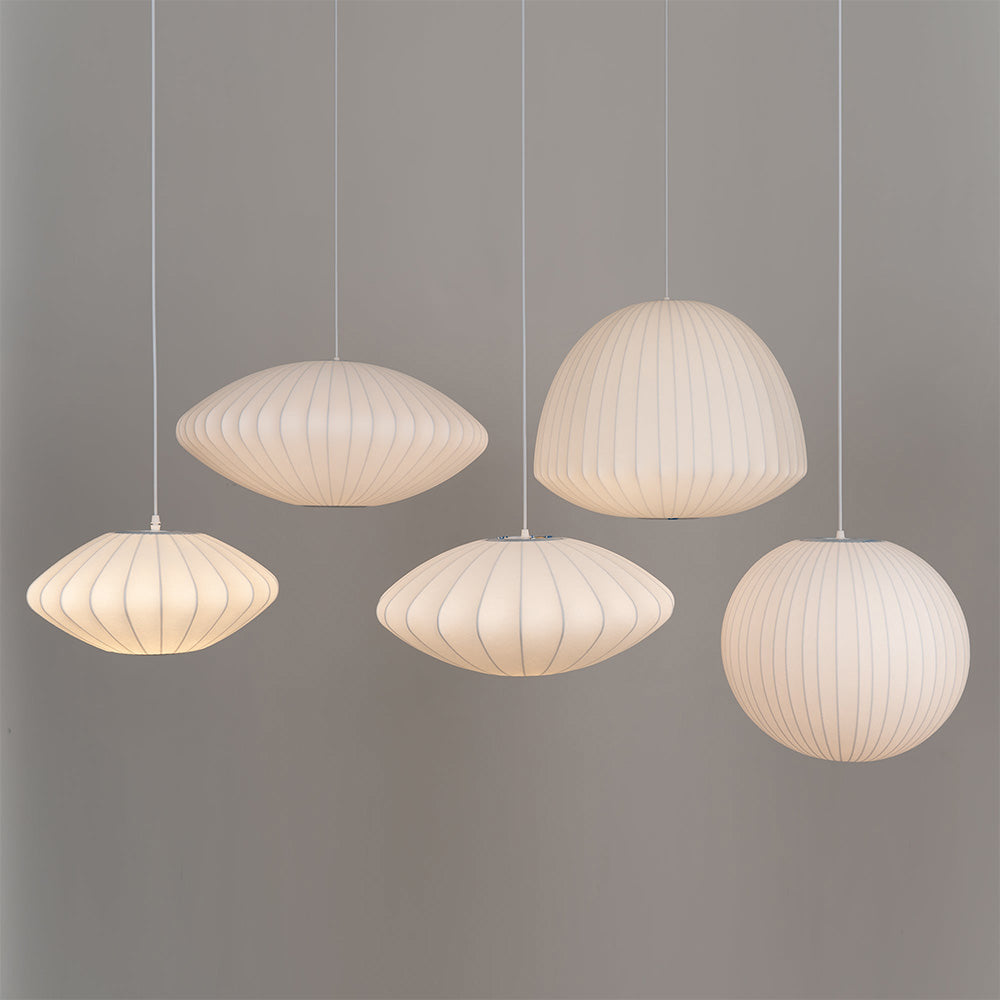 Minimalistische witte bubbel hanglamp
