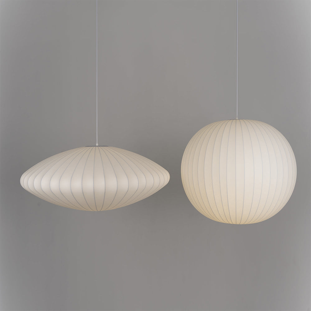 Minimalistische witte bubbel hanglamp