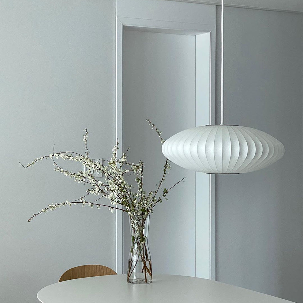 Minimalistische witte bubbel hanglamp