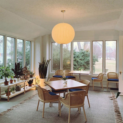 Minimalistische witte bubbel hanglamp