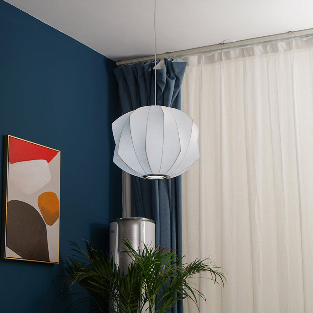 Minimalistische witte bubbel hanglamp