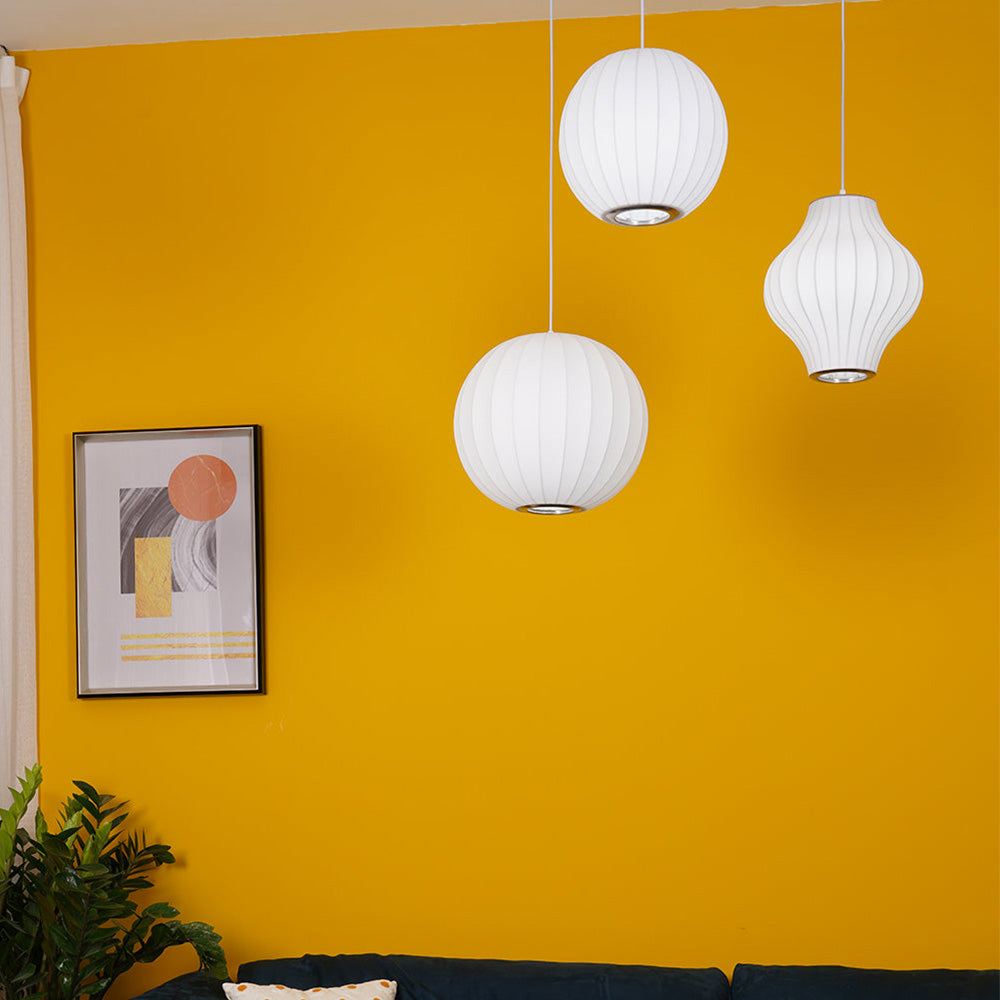 Minimalistische witte bubbel hanglamp