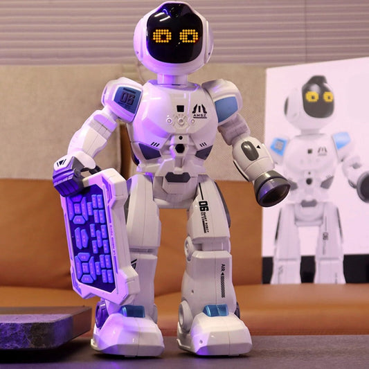 Nieuwe slimme robot speelgoed met LED-licht - programmeerbaar zingend en dansend speelgoed