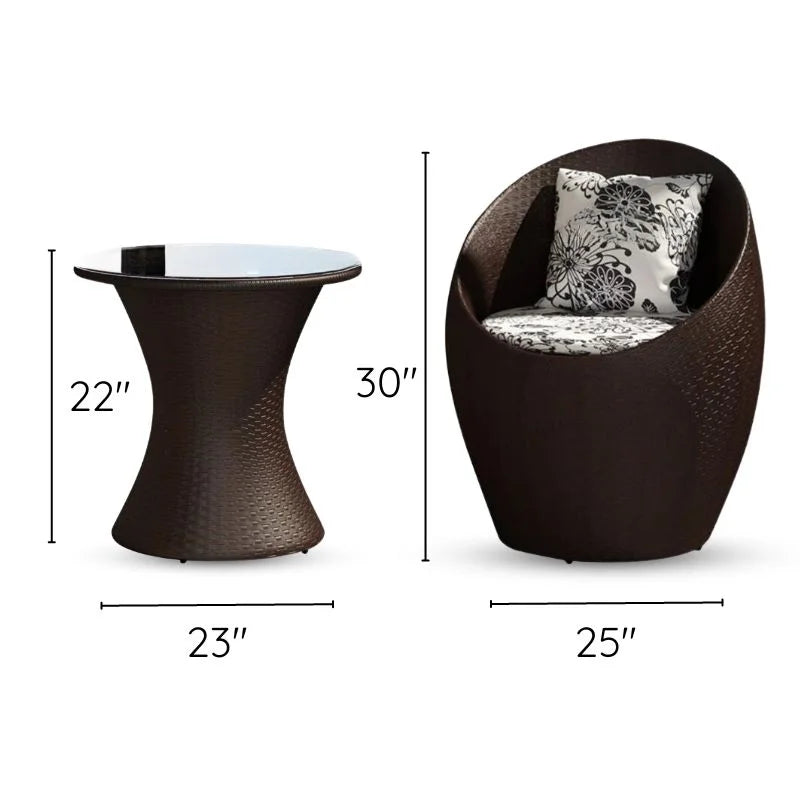 Balcony Table and Chairs Set
