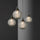 Lotus textuur glazen bol hanglamp