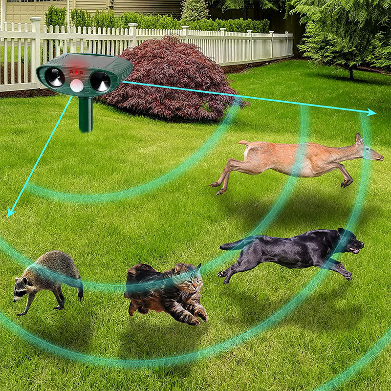 Ultrasonic Bird + Pest Repeller Solar Powered - Long Range