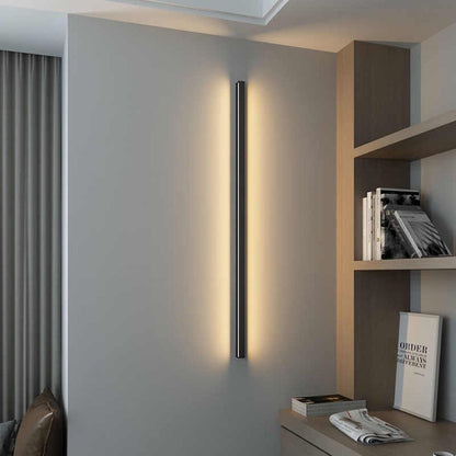 Minimalistische lineaire wandlamp met LED-sfeerverlichting
