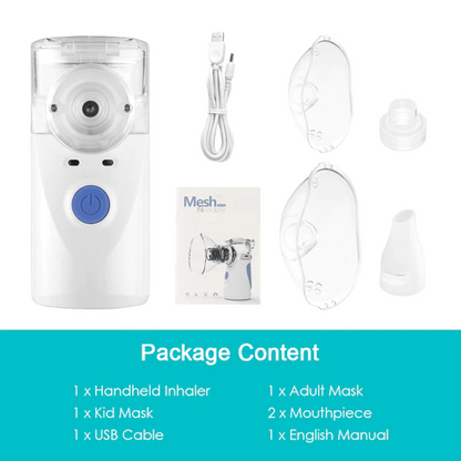 Mini Ultrasone Draagbare Handheld Vernevelaar Machine Mesh Stoom Inhalator voor Kinderen, Volwassenen