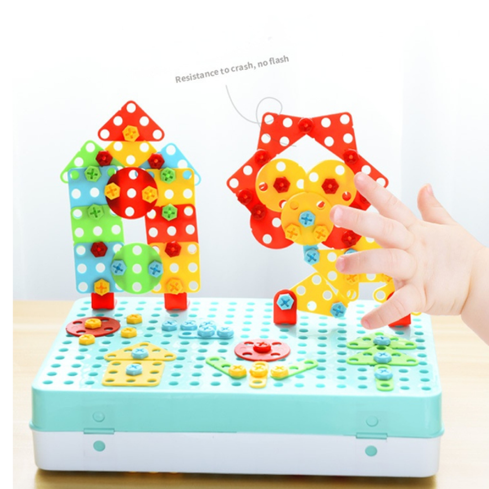 Chilren Electric Drill Tool Boxes Stem Toys for Kids