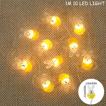 Paashaas en wortel LED-slingerverlichting