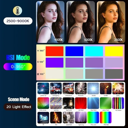 Draagbare RGB LED Lichtstaaf – 50CM Fotografie Studio Lamp