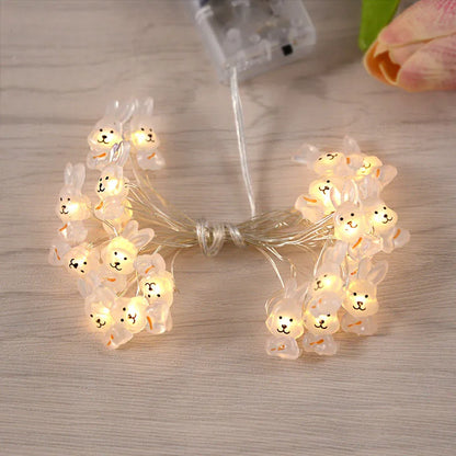 Paashaas en wortel LED-slingerverlichting