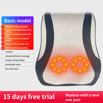 Elektrische Shiatsu Nek- en Lichaamsmassager met Warmte en Trilling