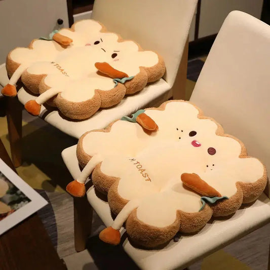 Simulation Bread Toast Cushion Stuffed Memory Foam Pillow Sofa Chair