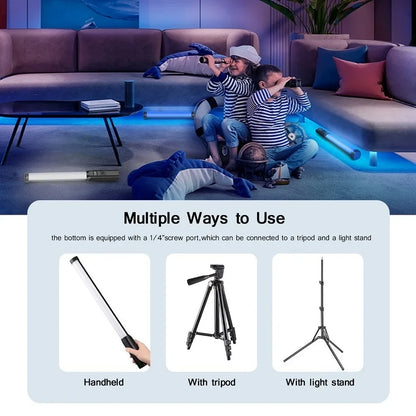 Draagbare RGB LED Lichtstaaf – 50CM Fotografie Studio Lamp