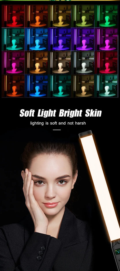 Draagbare RGB LED Lichtstaaf – 50CM Fotografie Studio Lamp