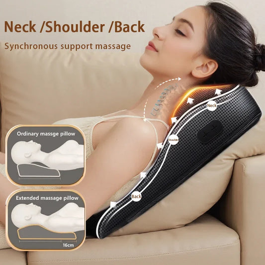 Elektrische Shiatsu Nek- en Lichaamsmassager met Warmte en Trilling