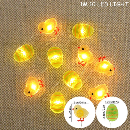 Paashaas en wortel LED-slingerverlichting