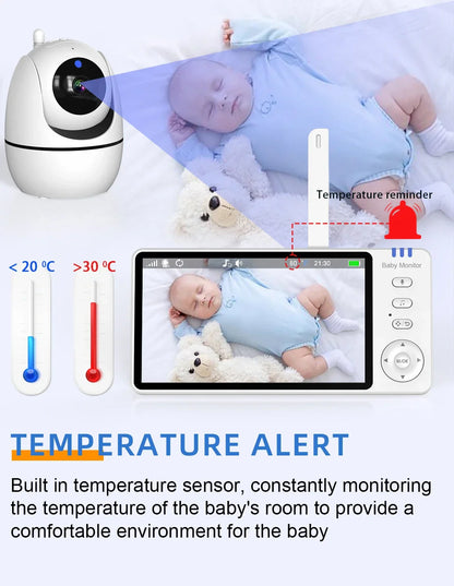 5.0-Inch Draadloze Video Baby Monitor – ABM501
