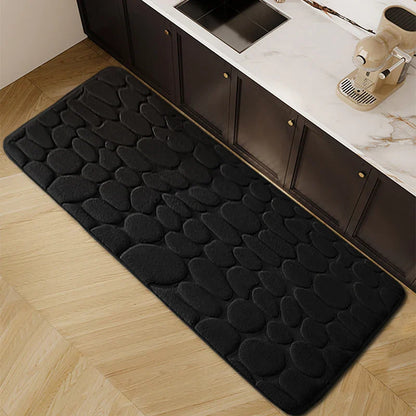 Chic kasseien ontwerp keukenmat – zacht, wasbaar en antislip