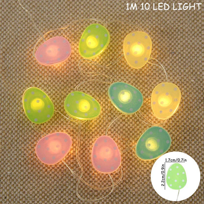 Paashaas en wortel LED-slingerverlichting