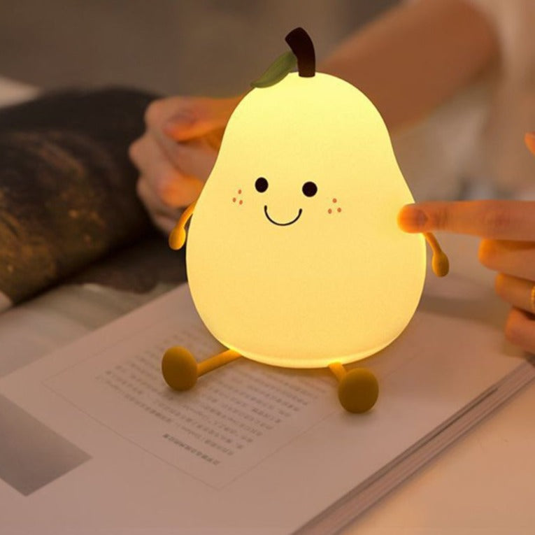 Childrens Pear Lamp Night Light Educational Toys 6 Years Old