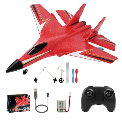 Flyvende fly RC legetøj – SU-27 fjernstyret fly - batteridrevet flyvende fjernstyret fly - til børn, EPP skumdesign