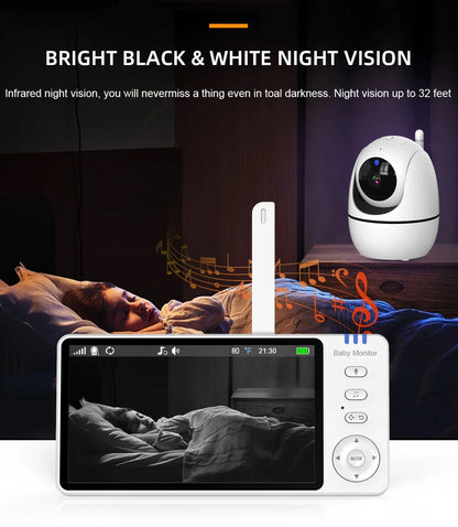 5.0-Inch Draadloze Video Baby Monitor – ABM501