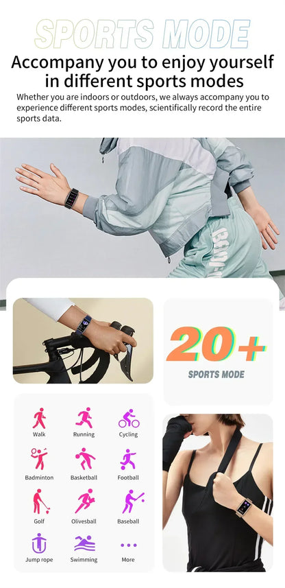 Smart Watch for Men & Women – Full Touch Fitness Tracker