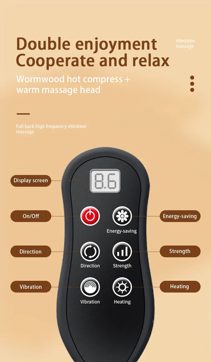 Elektrische Shiatsu Nek- en Lichaamsmassager met Warmte en Trilling