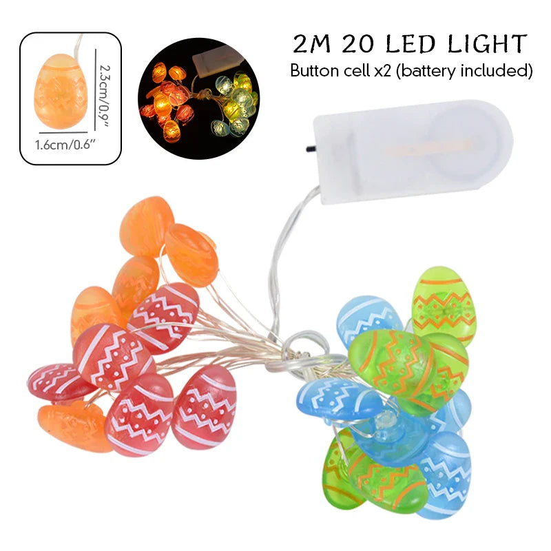 Paashaas en wortel LED-slingerverlichting