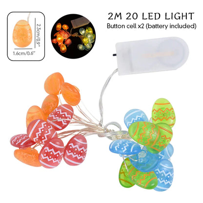 Paashaas en wortel LED-slingerverlichting