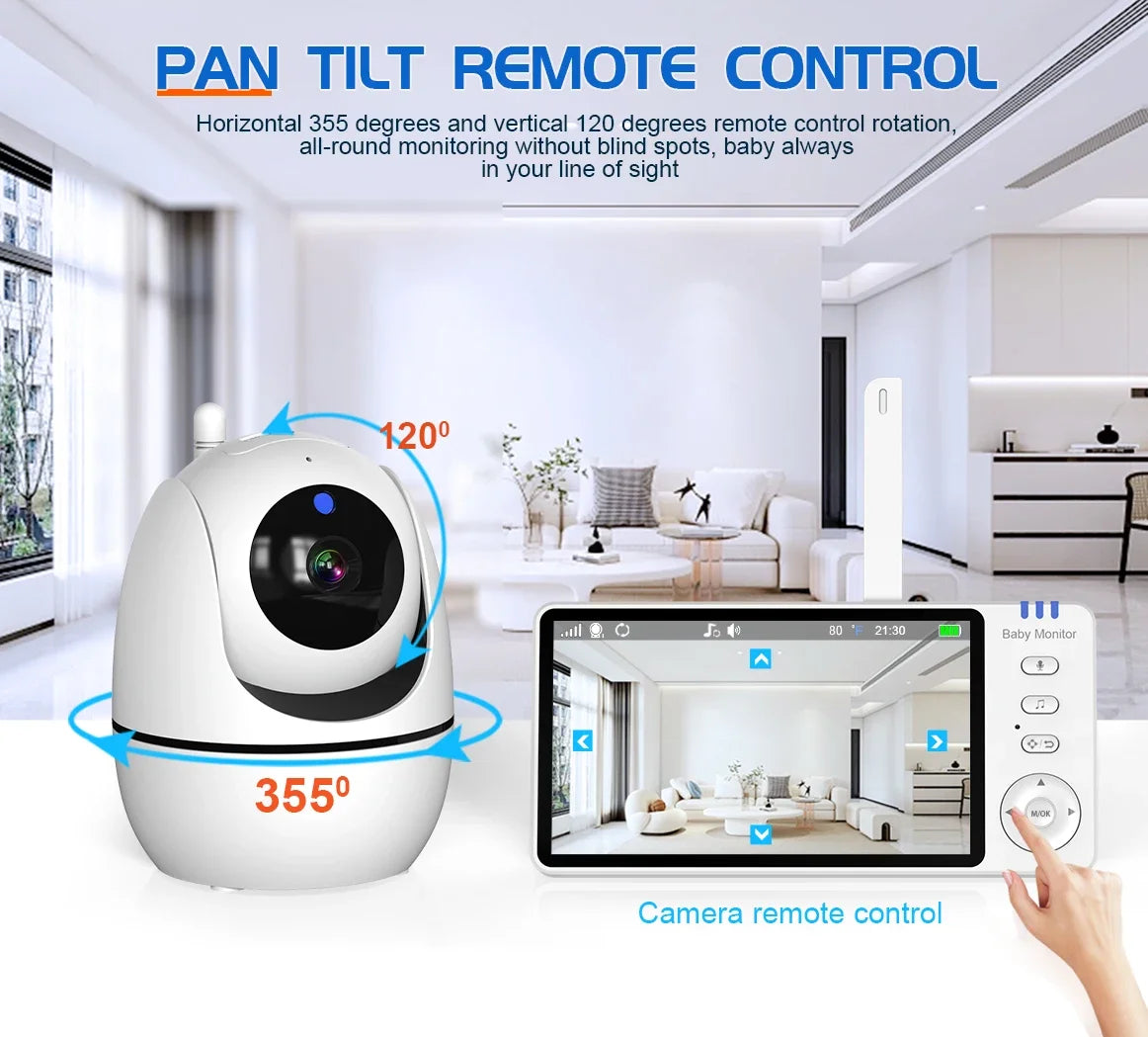 5.0-Inch Draadloze Video Baby Monitor – ABM501