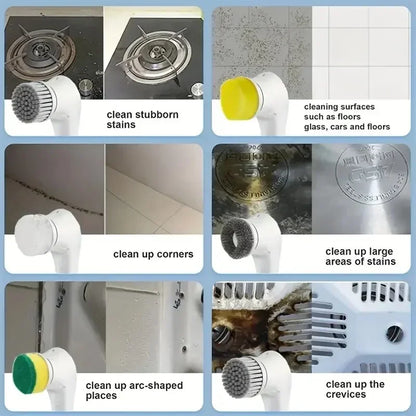 5-in-1 multifunctionele elektrische reinigingsborstel