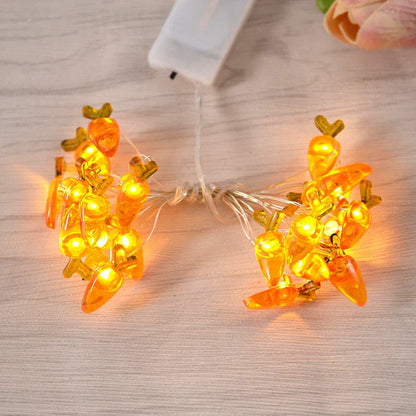 Paashaas en wortel LED-slingerverlichting