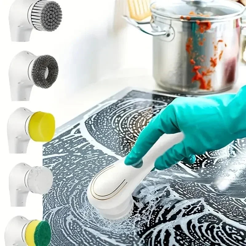 5-in-1 multifunctionele elektrische reinigingsborstel