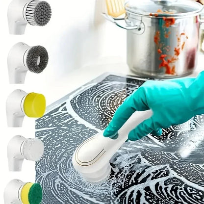 5-in-1 multifunctionele elektrische reinigingsborstel