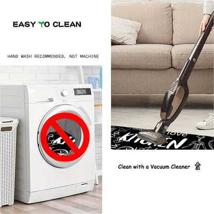 Chic kasseien ontwerp keukenmat – zacht, wasbaar en antislip