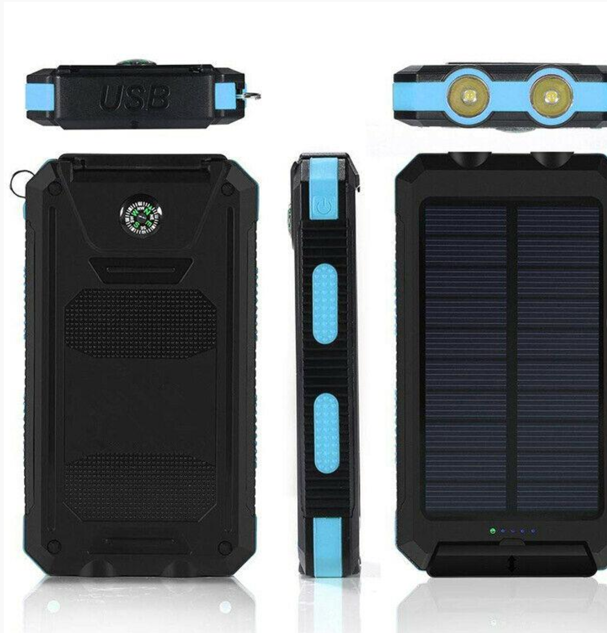 500000mAh Zonne-oplader Waterdichte Powerbank Extern